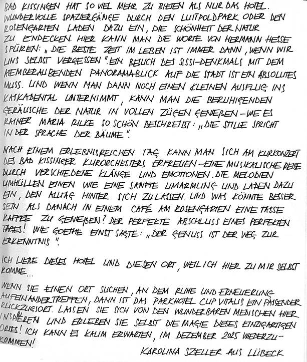 Brief einer Kundin - Seite Zwei
